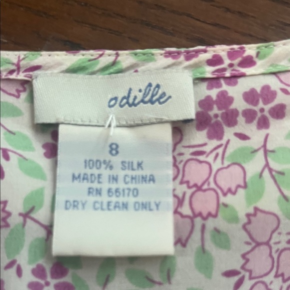 Odille Floral Silk Wrap Top, 8 - Picture 5 of 7